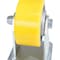Vestil Polyurethane Rigid Caster 4 In. Diameter x 2 In. Width 440 Lb. Capacity Yellow/Gray CST-PY-4X2PUA-R - alternate 7